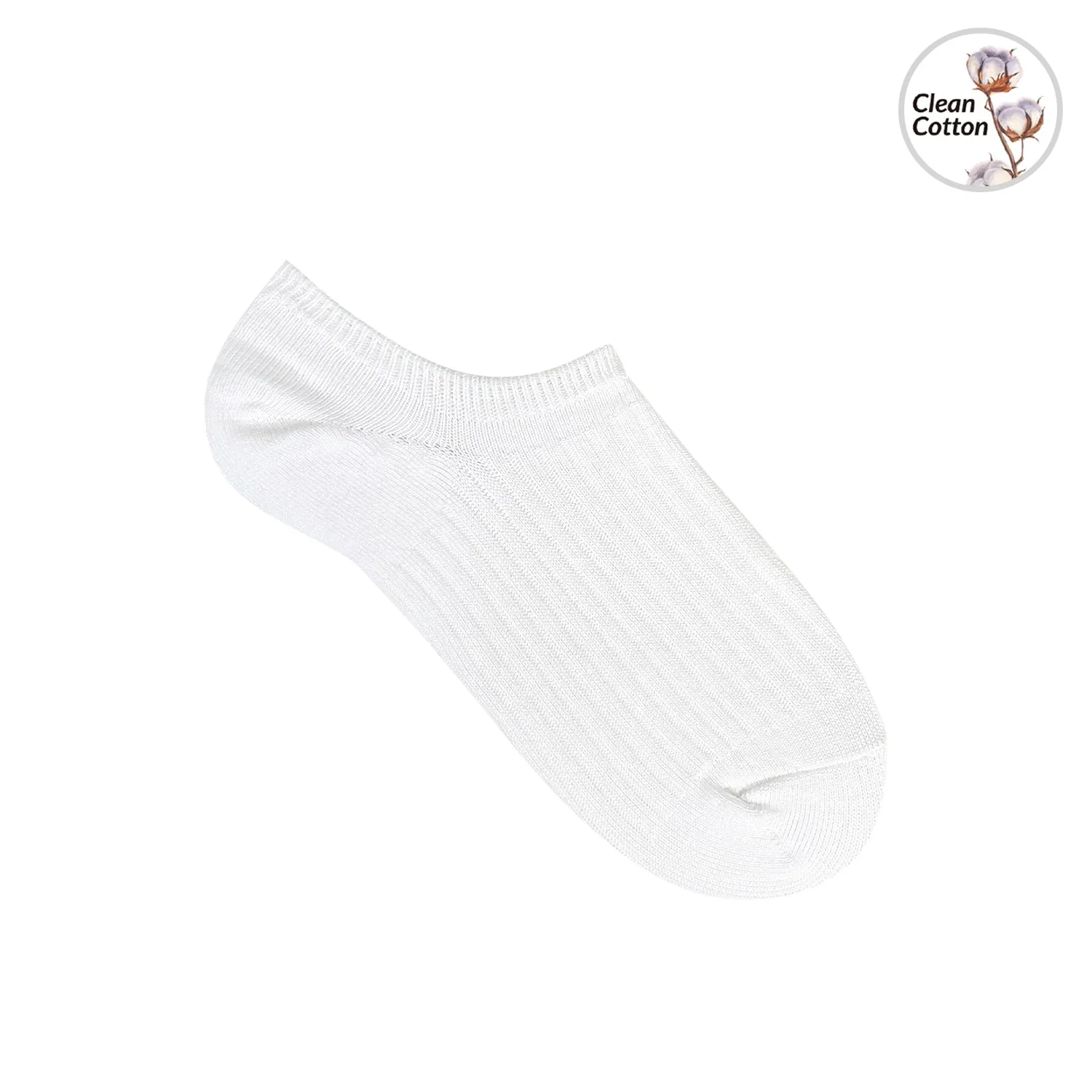 7DaysSocks Women's No Show Fragrant Ribbed Socks White