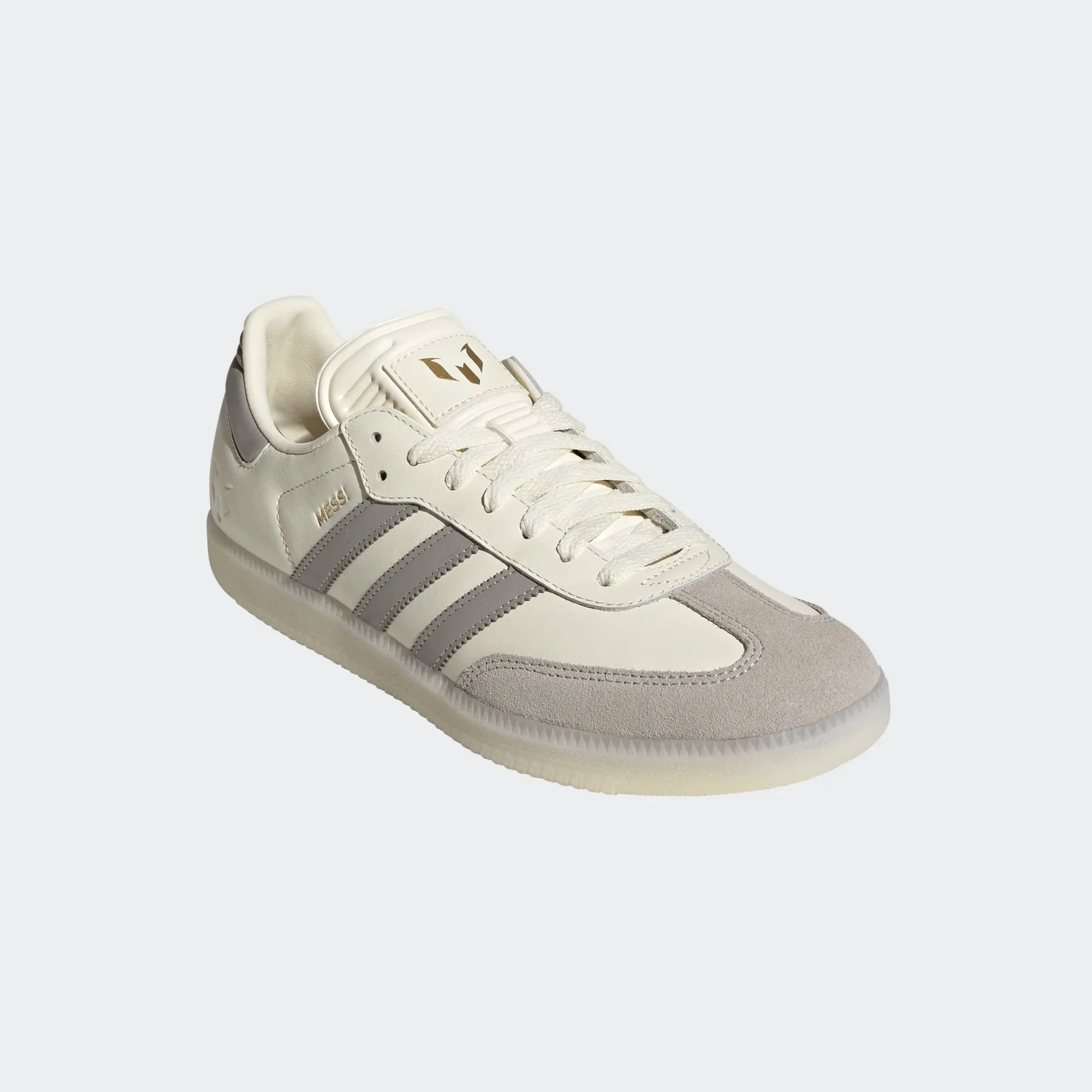 Adidas Men's Samba Messi Cream White Light Brown Gold Metallic JQ0266 - Image 2