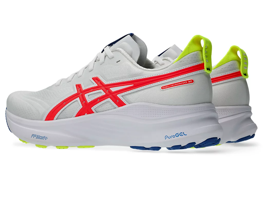 Asics Men's Gel Kayano 32 ATC White Flash Coral - Image 4