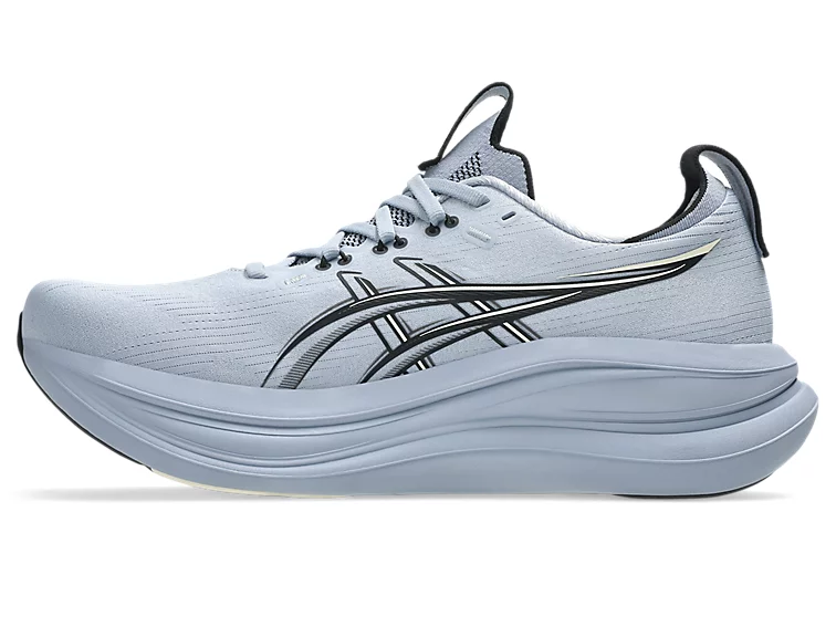 Asics Men's Gel Nimbus 28 Grey Blue Black - Image 3
