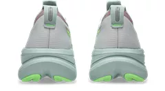 Asics Women's Gel Nimbus 28 Cloud Grey Illuminate Green - Image 7
