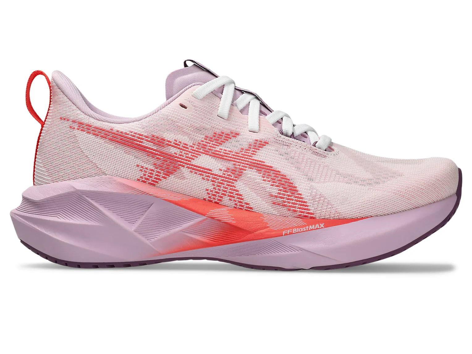 Asics Women's Novablast 5 White Coral Reef - Image 2
