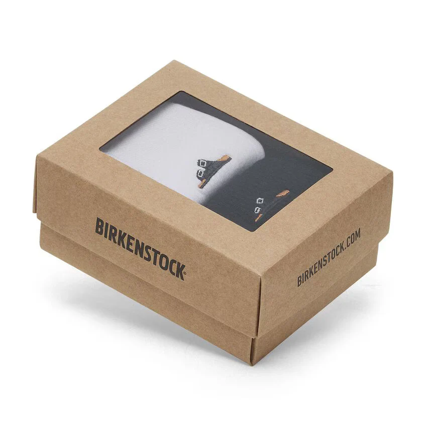 Birkenstock Unisex Cotton Rib Socks Multi Pack White Black - Image 3