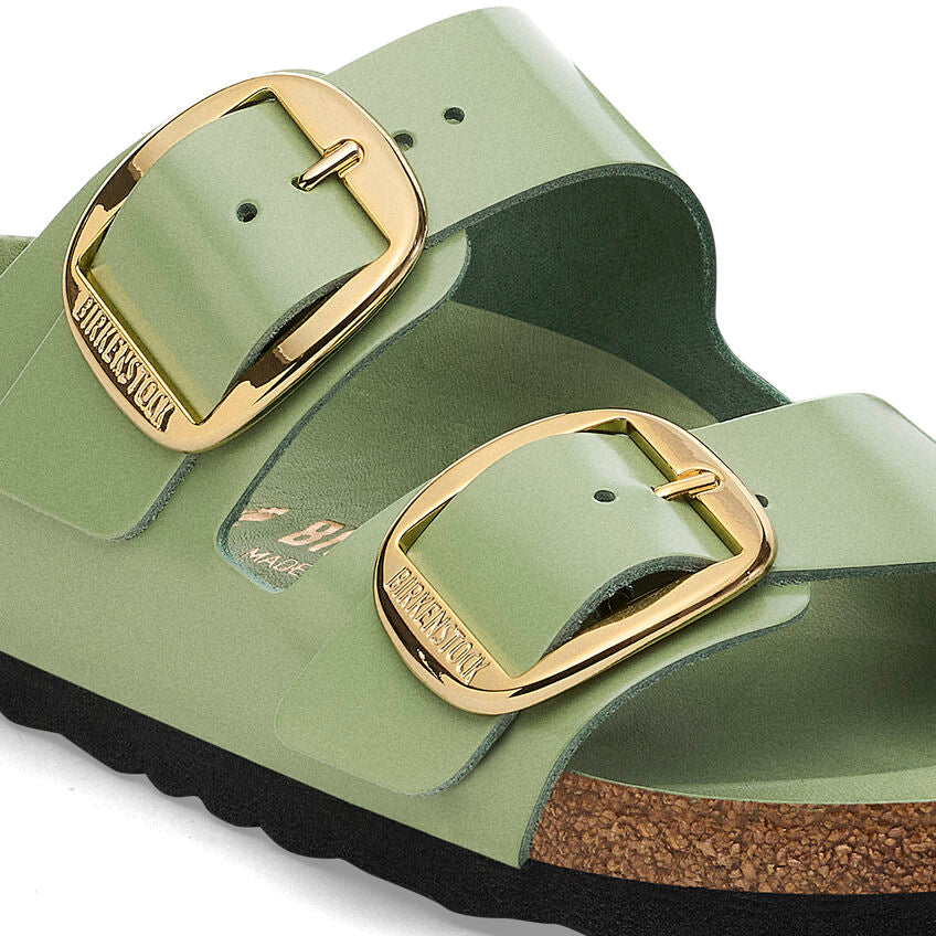 Birkenstock Women’s Arizona Big Buckle Hi-Shine Green Tea - Image 6
