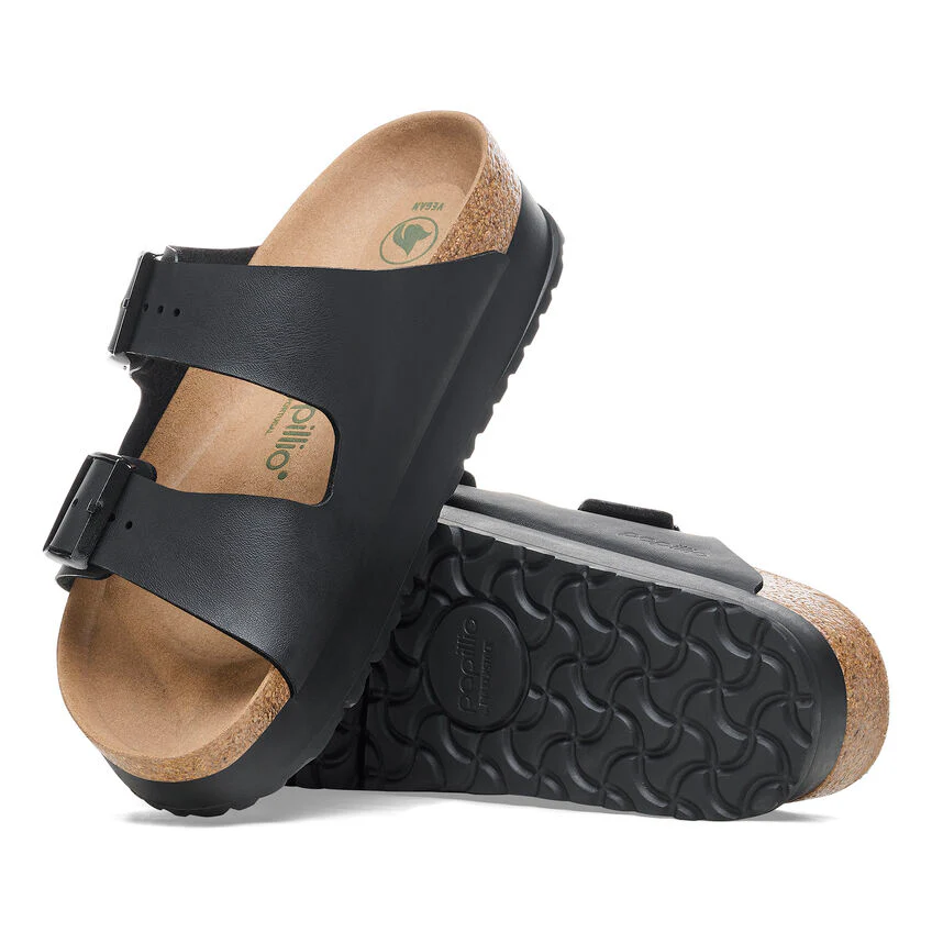Birkenstock Women’s Arizona Pap Flex Platform Birko Flor Black 1027395