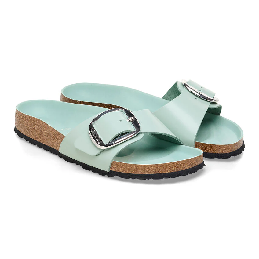 Birkenstock Women’s Madrid Big Buckle High Shine Surf Green - Image 6