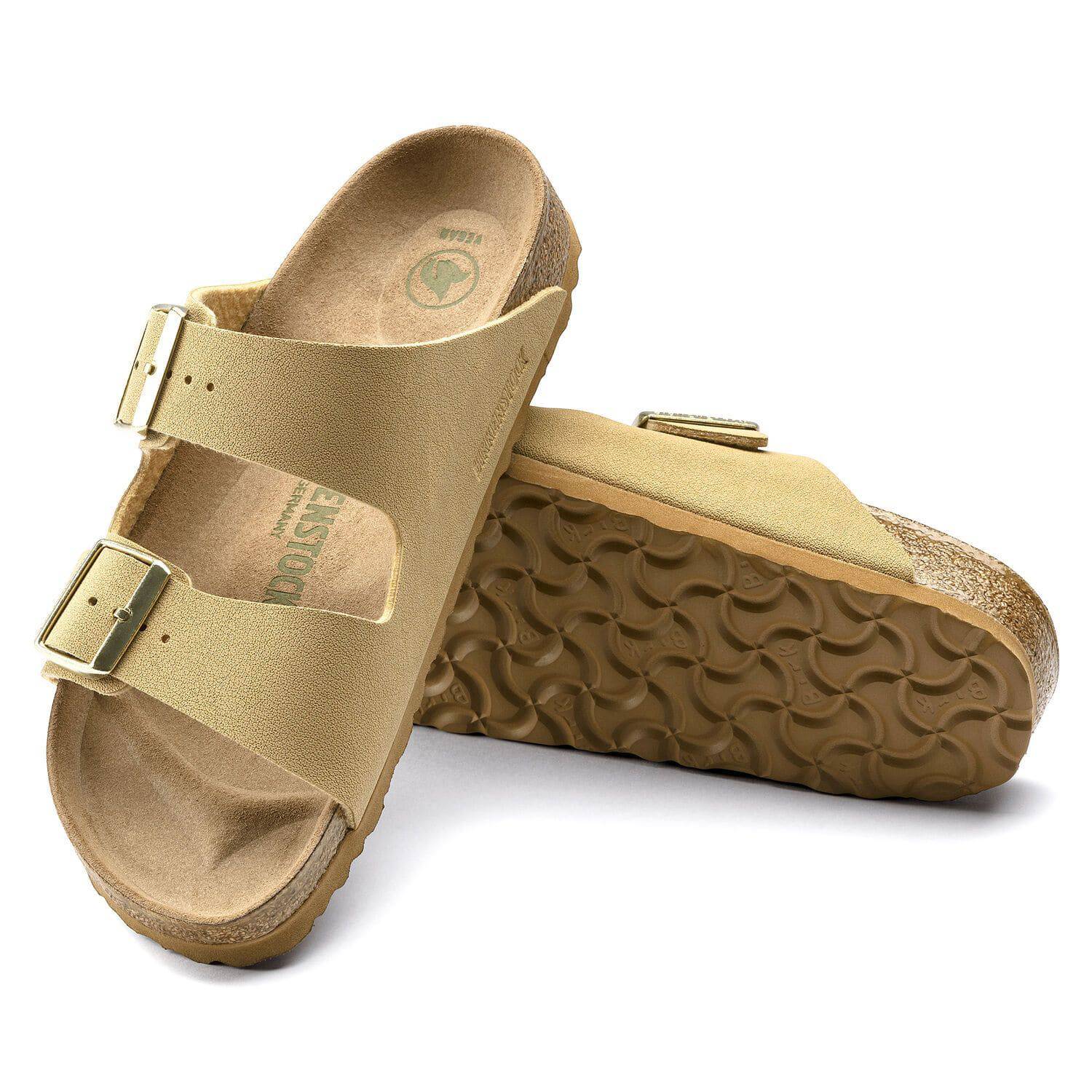 Birkenstock Women's Arizona Latte Cream Vegan