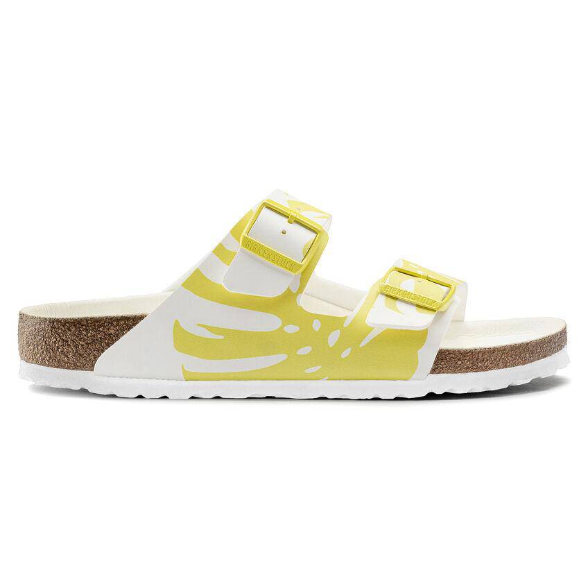 Birkenstock Women's Arizona Monstera White Lime Sour - Image 3