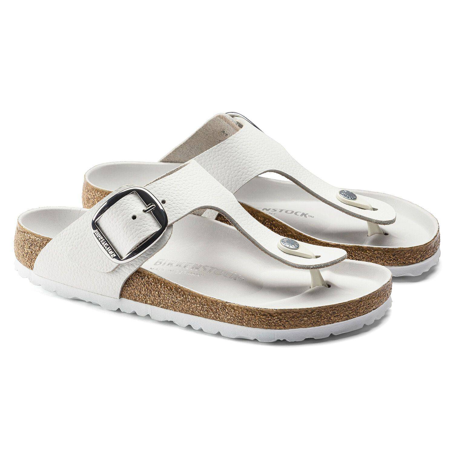 Birkenstock Women's Gizeh Big Buckle White 1018885 - Image 3