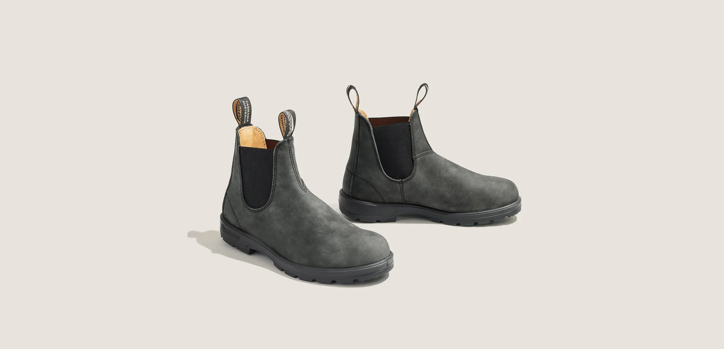 Blundstone 587 Elastic Sided Boot Lined Rustic Black - Image 5