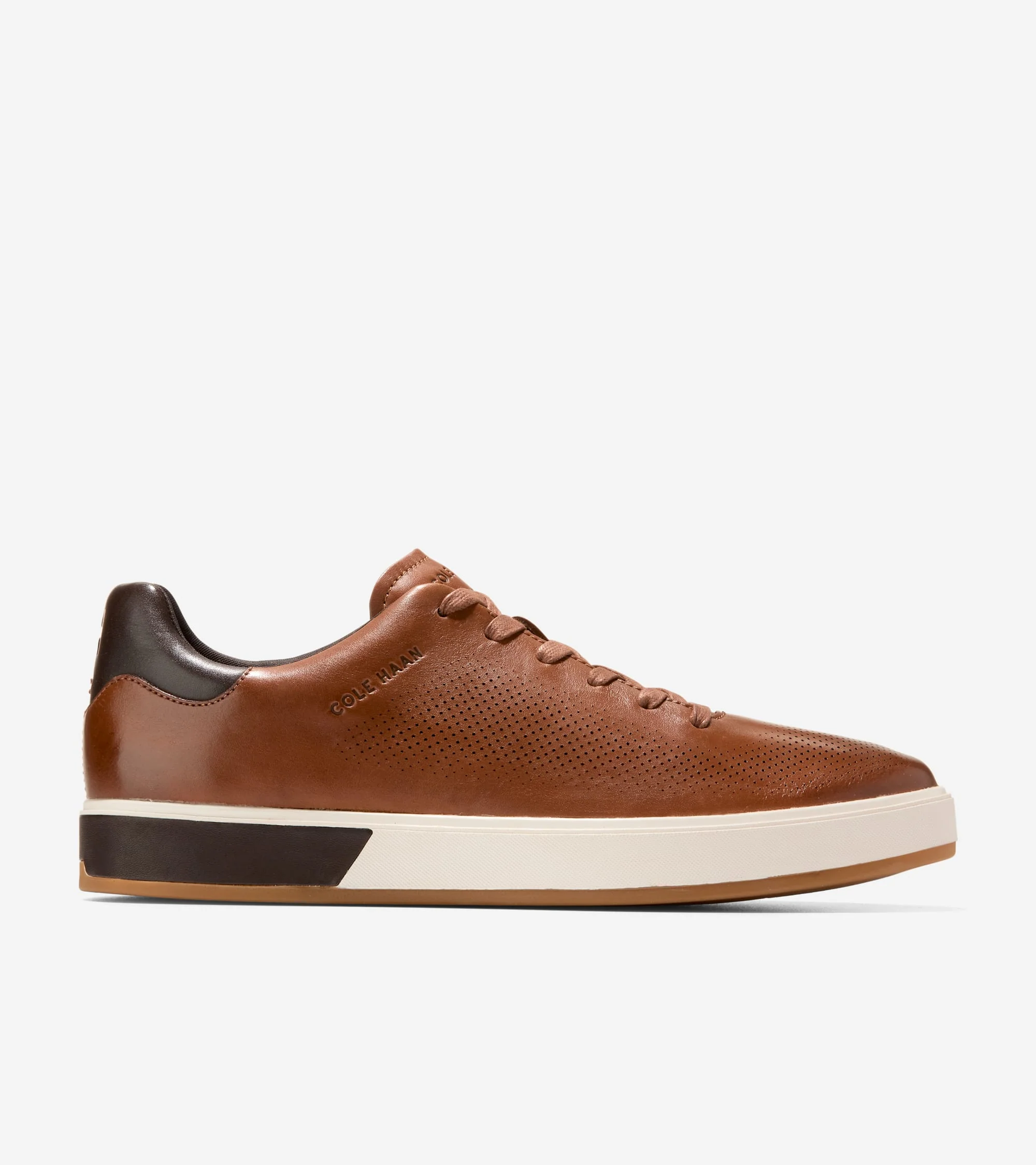 Cole Haan Men's GrandPro Anglelace Sneaker British Tan Chocolate Ivory C40833 - Image 2