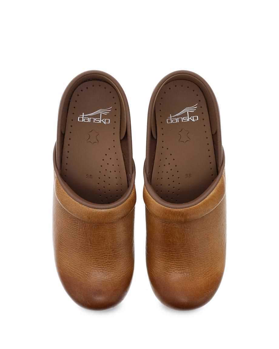 Dansko Women's Professional Distressed Honey Clog - Image 6