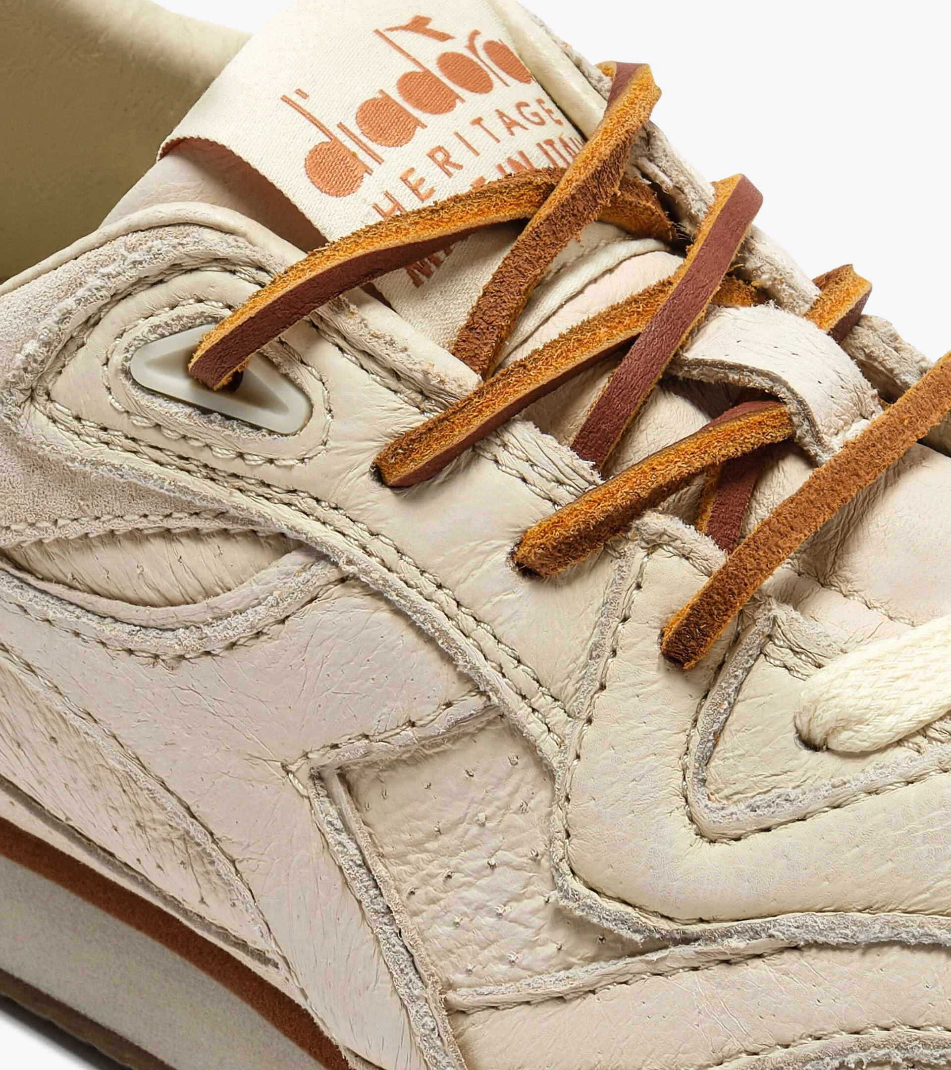 Diadora Heritage Equipe Revenge Dune Used Italia Papyrus White - Image 6