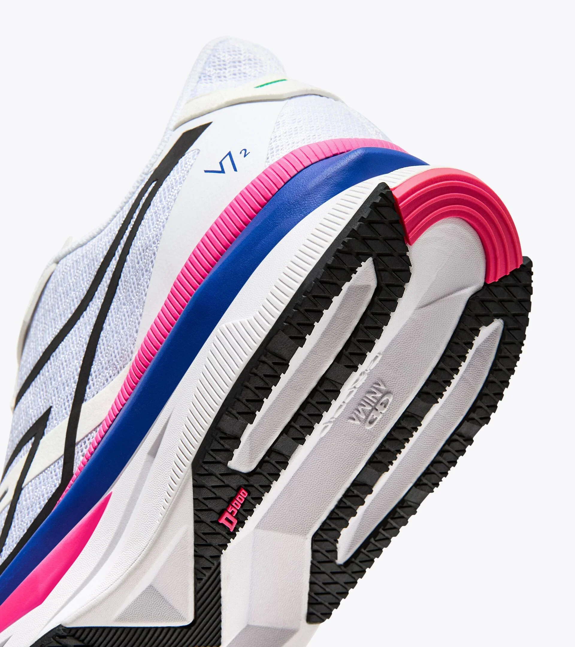 Diadora Women's Atomo V7000-2 White Surf The Web Pink Fluo - Image 5