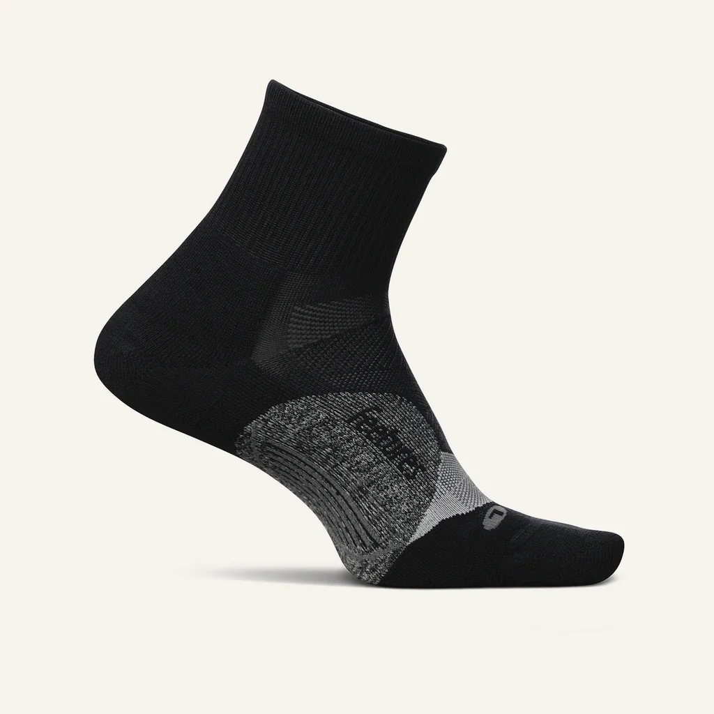 Feetures Elite Light Cushion Quarter Black