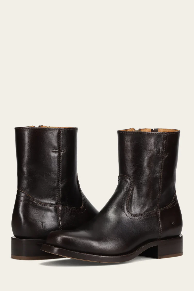 Frye Men's Campus Inside Zip Bourbon - Image 4