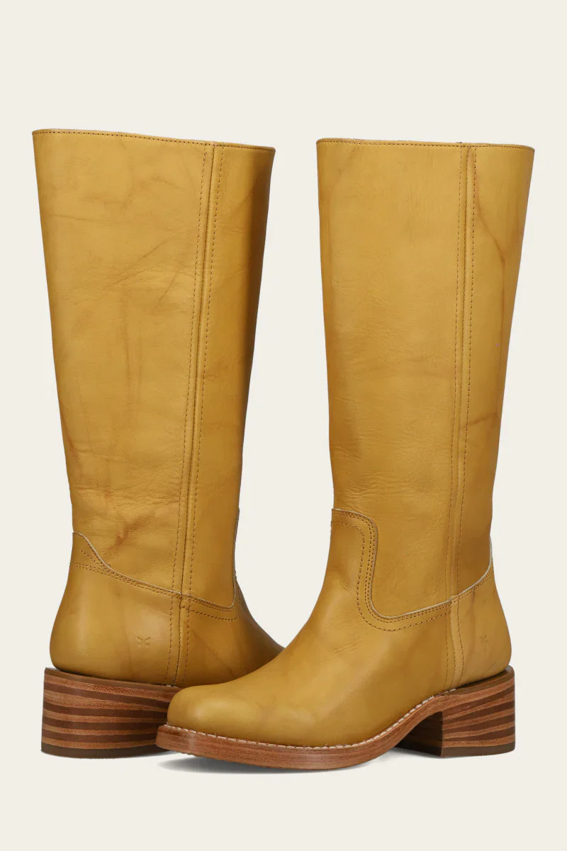 Frye Women's Campus 14L Wide Calf Banana Extended - Image 4