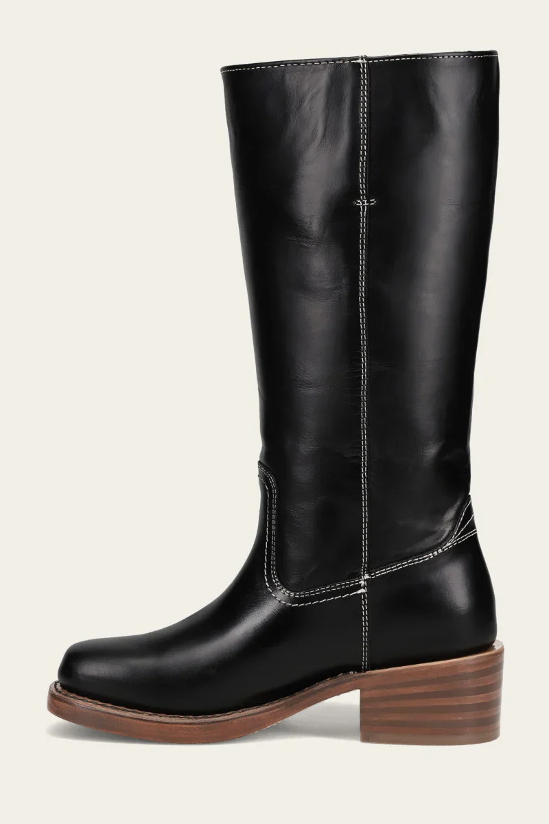 Frye Women's Campus 14L Wide Calf Jet Black Extended - Image 3
