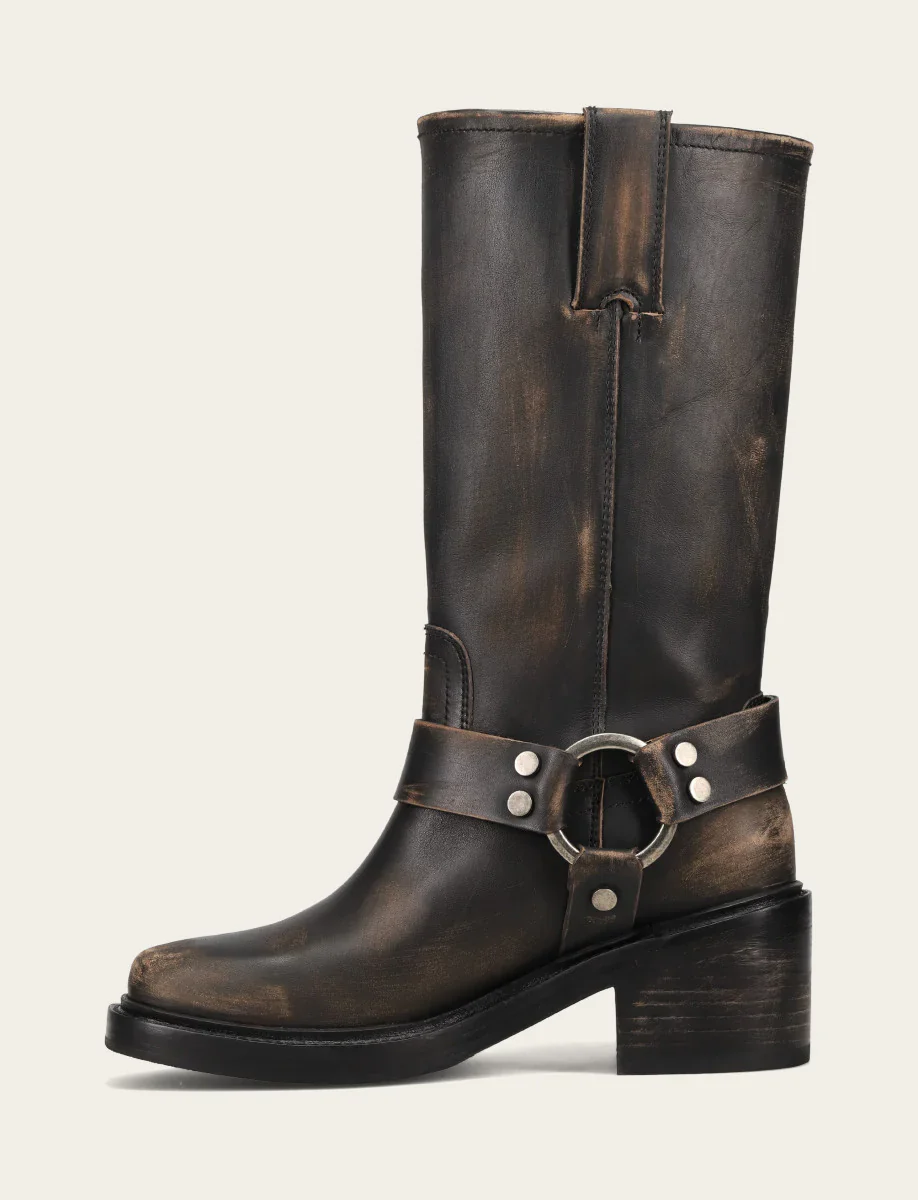 Frye Women's Kate Harness Distressed Black - Image 3