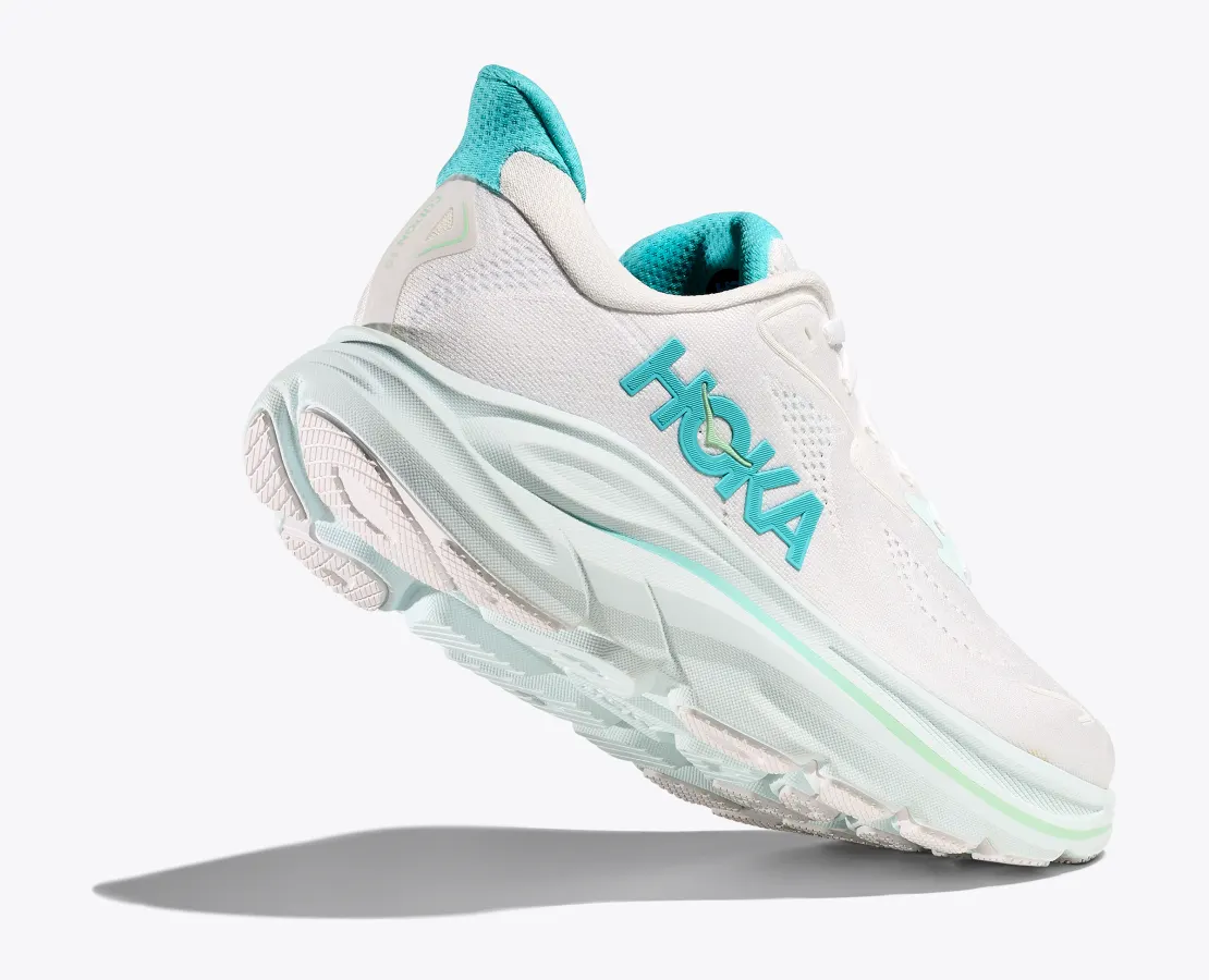 Hoka Women's Clifton 10 White Cielo Blue