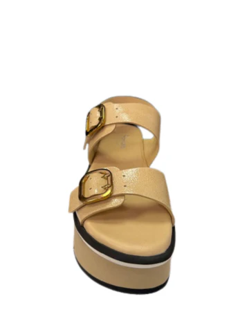 Homers Women's 21654 Lucia Reverse Vernice Dark Beige - Image 5