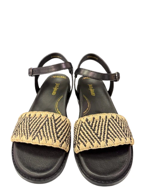 Jax & Bard Women's Ambitious Beige Raffia Black - Image 4