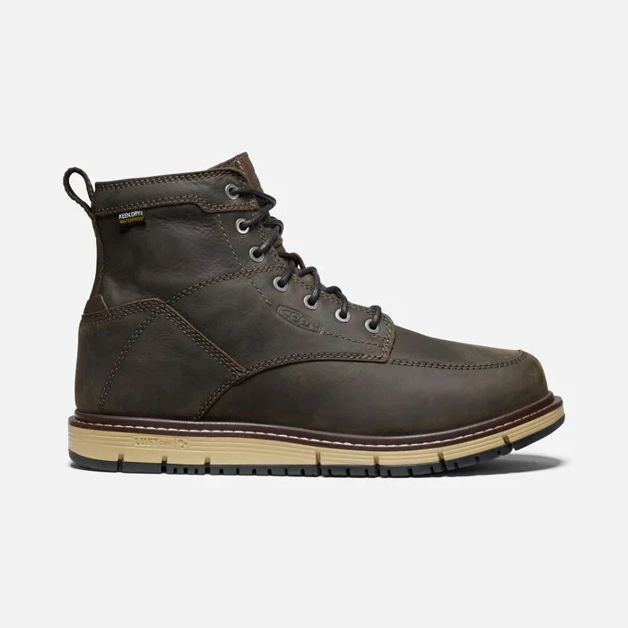 Keen Men's San Jose Waterproof Boot Soft Toe Cascade Brown Black - Image 6