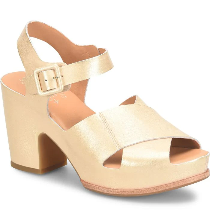 Kork Ease San Isabel Platform Sandal Gold Metallic