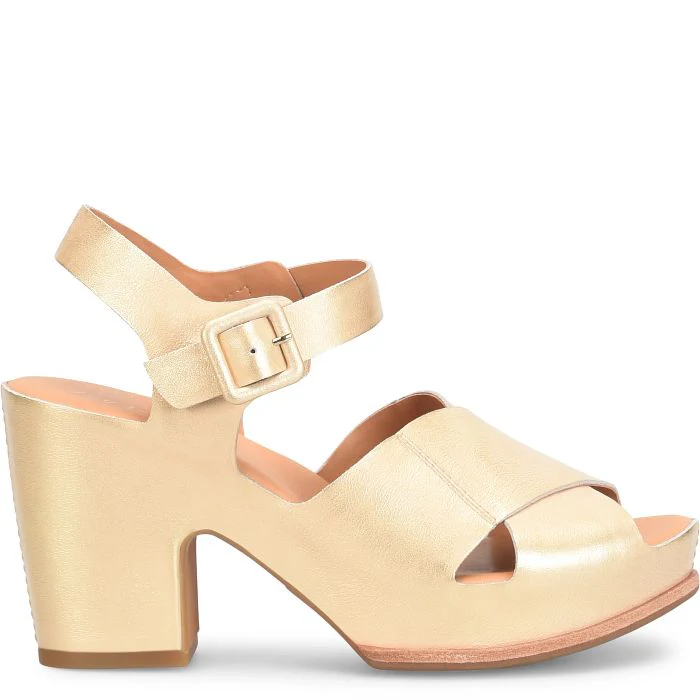 Kork Ease San Isabel Platform Sandal Gold Metallic - Image 3