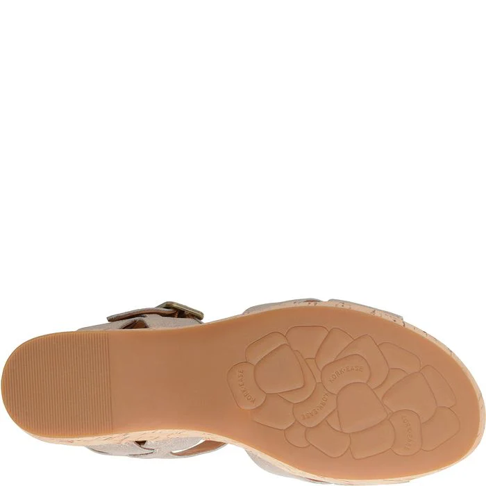 Kork Ease Women's Myrna 2.0 Soft Gold Metallic Wedge Sandal - Image 6