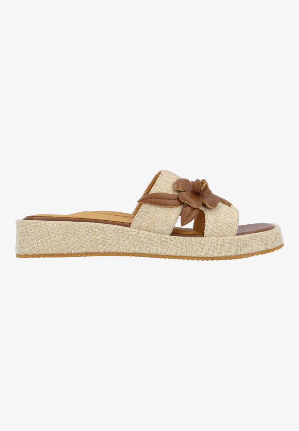 L'Amour Des Pieds Women's Aldara Natural Linen Saddle - Image 3