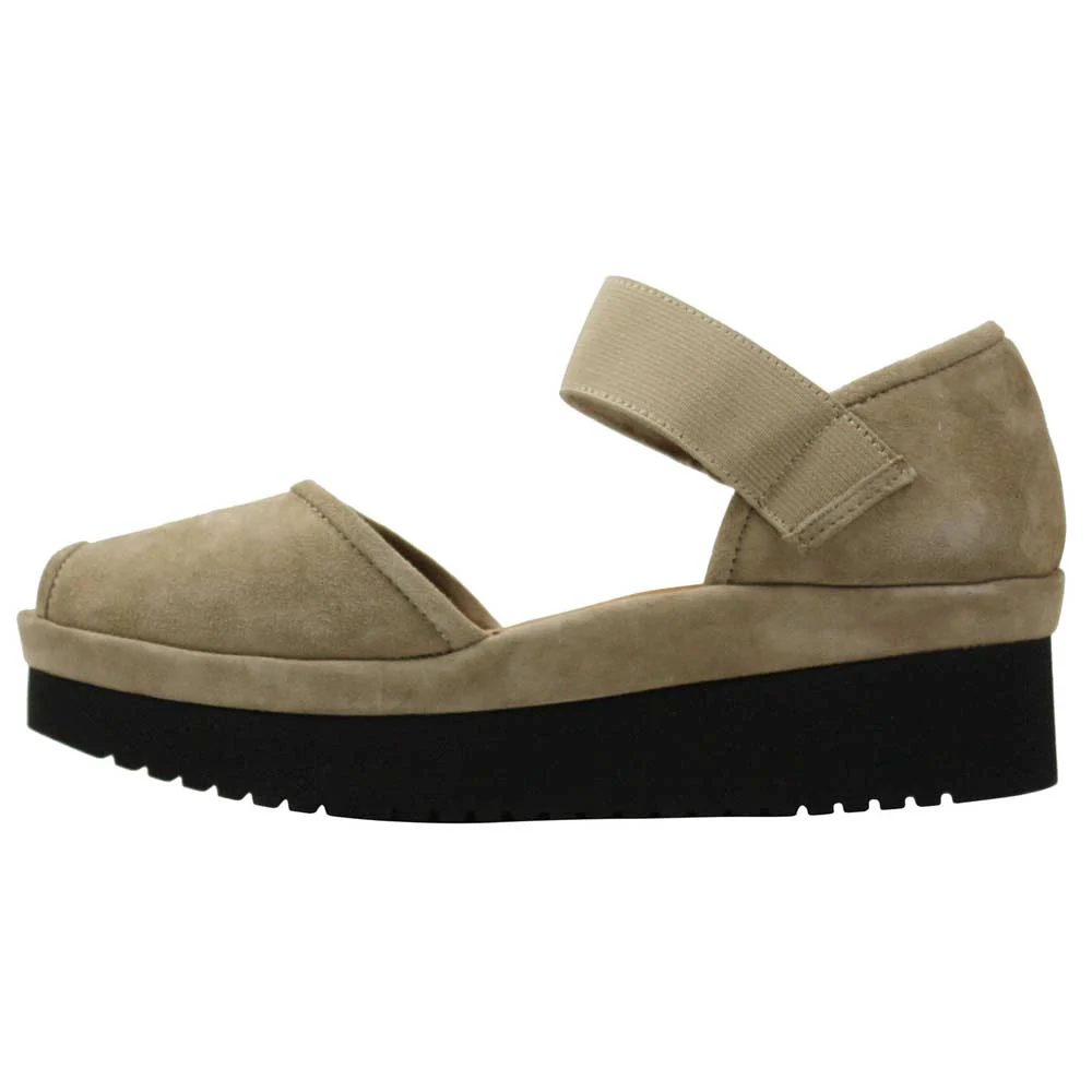 L'amour des Pieds Women's Amadour Taupe Suede Platform Sandal - Image 2