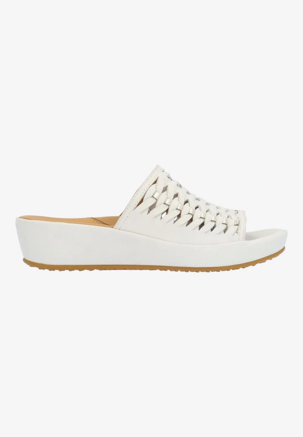 L'Amour Des Pieds Women's Cyra White Gold Lamba - Image 2
