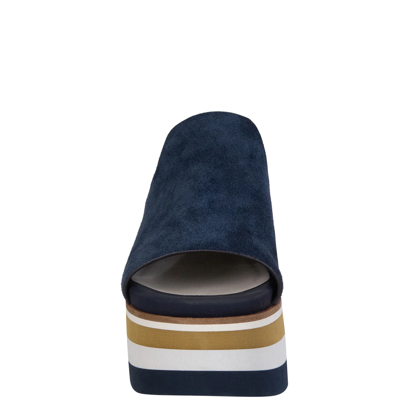 Naked Feet Women’s Flow Platform Sandal Navy - Image 4