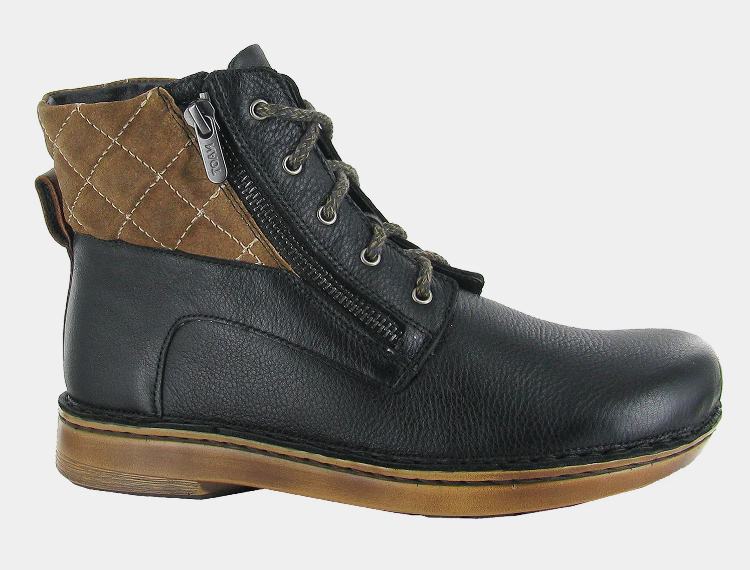 Naot Women's Castera Soft Black Antique Brown Combo