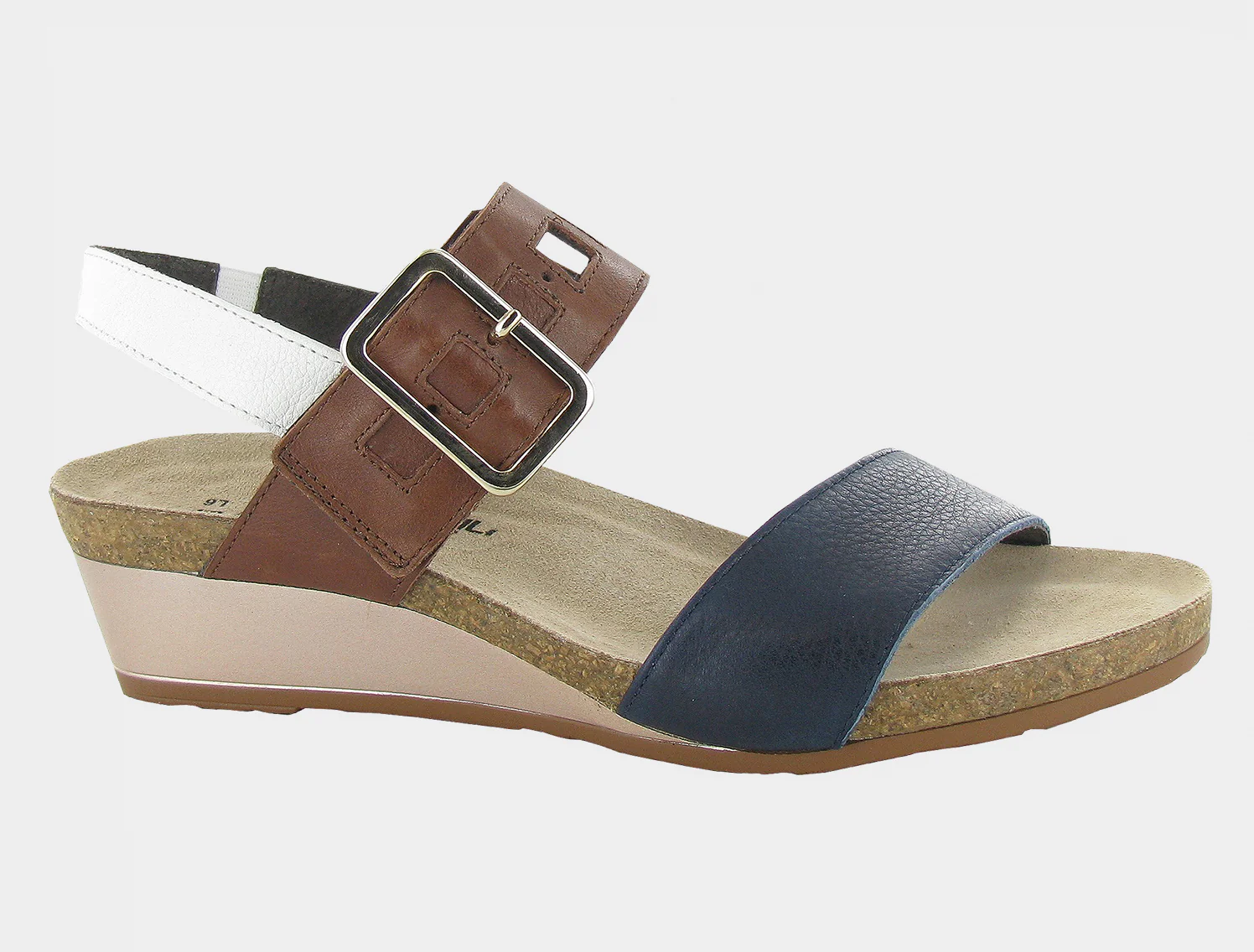 Naot Women's Dynasty Soft Ink Soft White Chestnut