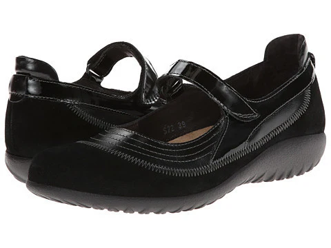 Naot Women's Kirei Black Madras Suede Mary Jane - Image 3