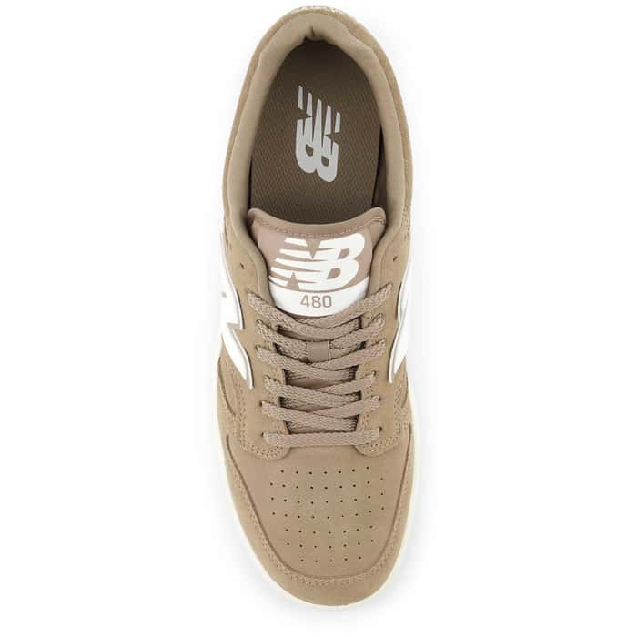 New Balance Men's BB480LDT Brown White - Image 4