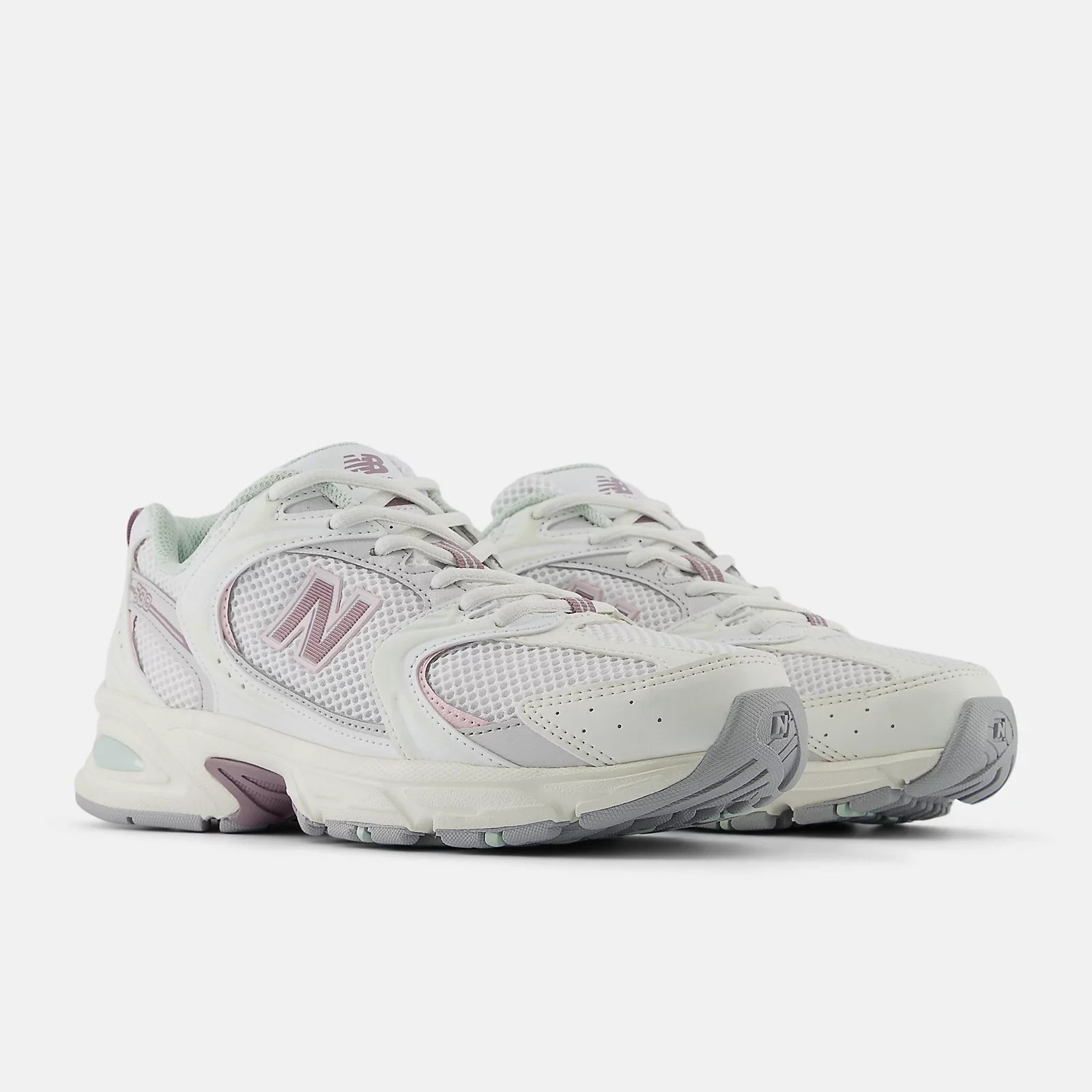 New Balance Unisex U530NEB White Purple - Image 2