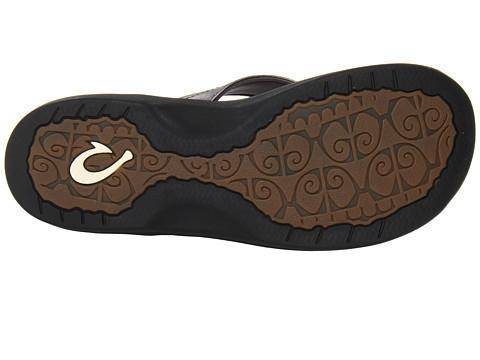 Olukai Women's 'Ohana Pewter Black Flip-Flop - Image 6