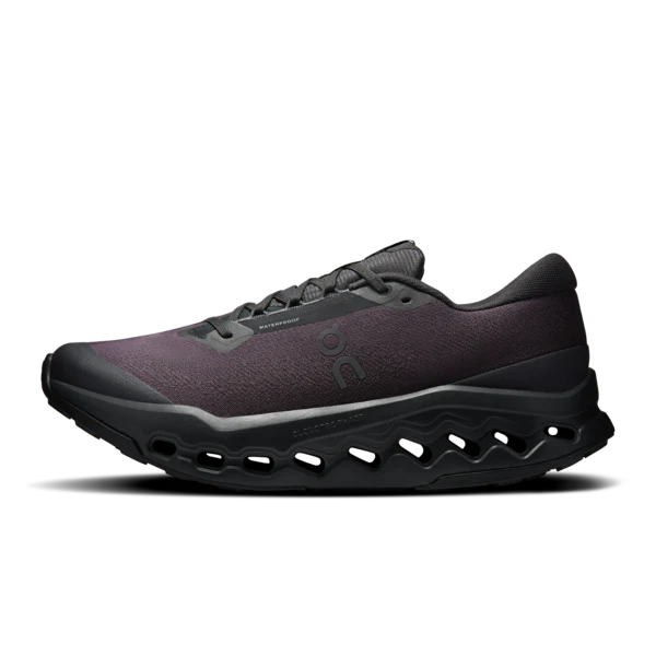On Men's Cloudsurfer Trail 2 Waterproof Black Black - Image 3