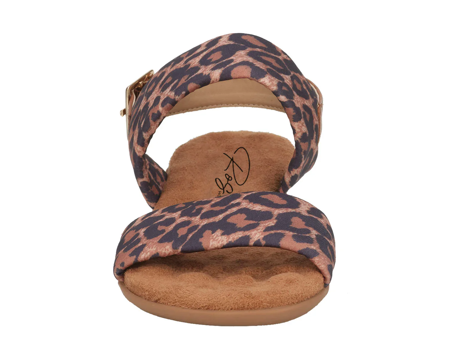Ros Hommerson Women's Cabana Leopard Fabric Luggage Atanado Leather - Image 5