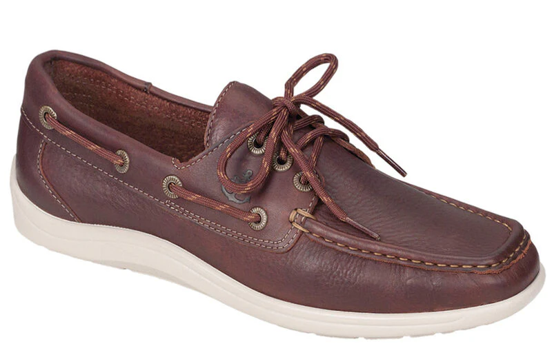 SAS Men's Decksider Lace Up Boat Shoe New Briar