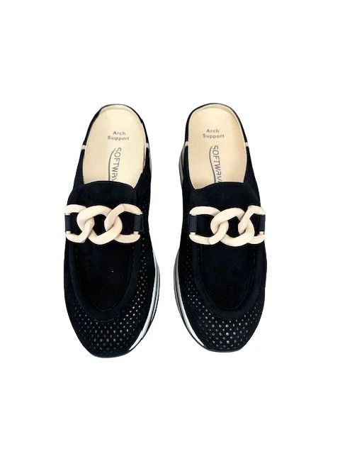 Softwaves Carlisa Loafers Black Camel - Image 5