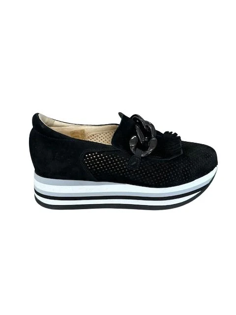 Softwaves Women's Caddie Platform Loafers Black - Image 2