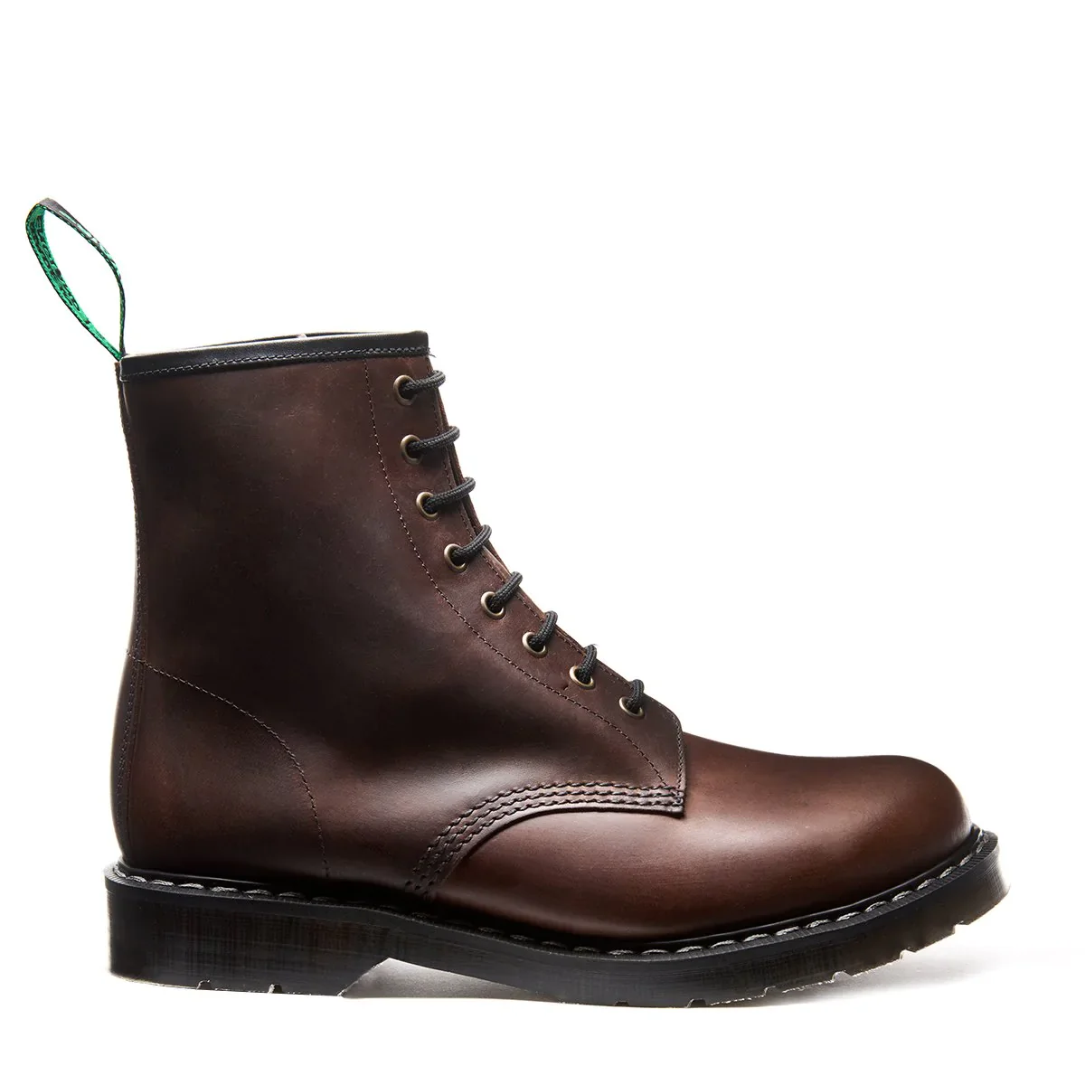 Solovair 8 Eye Derby Boot S8-551-CH-G Brown Gaucho Crazy Horse - Image 2