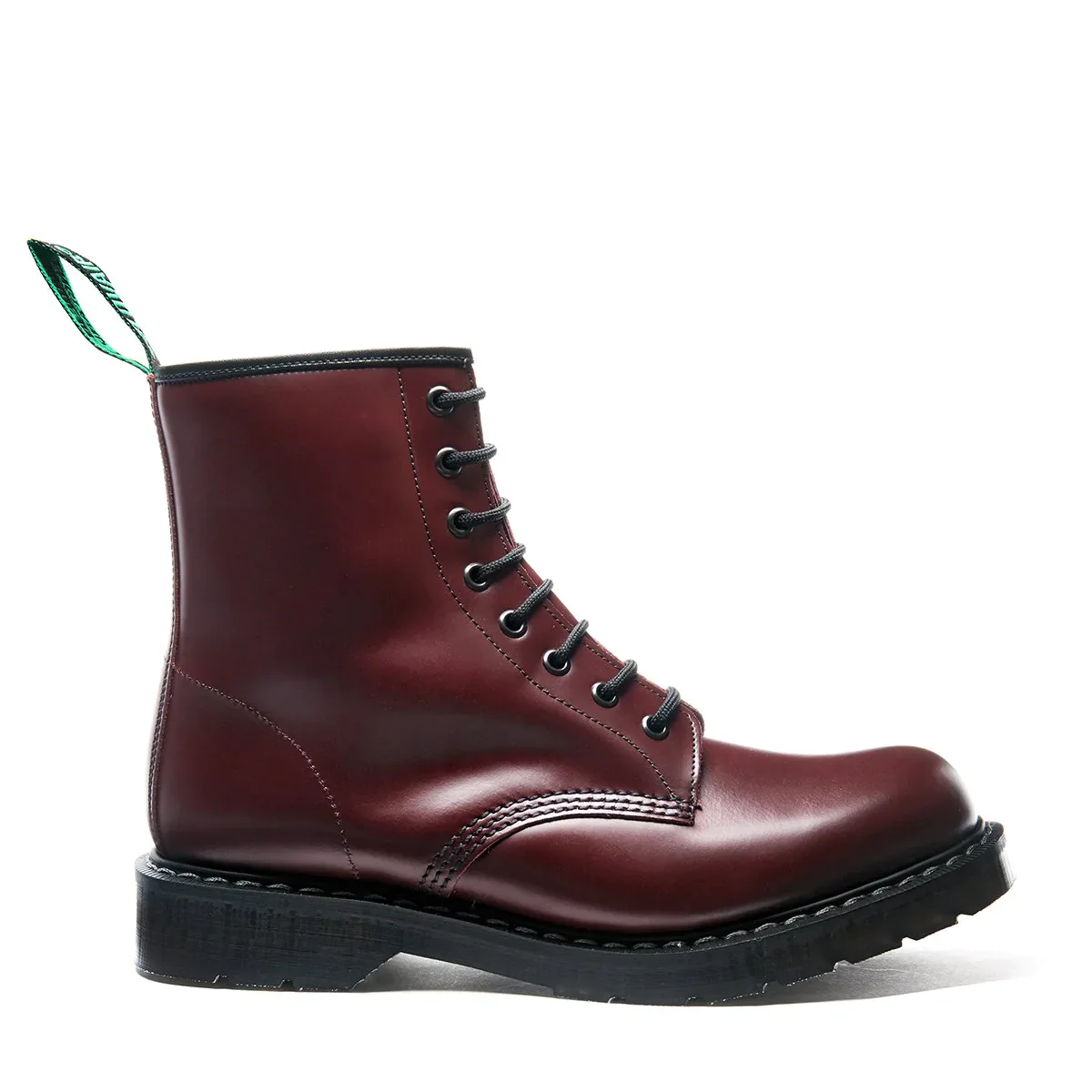 Solovair 8 Eye Derby Boot S8-551-OX-G Oxblood Hi-Shine - Image 2