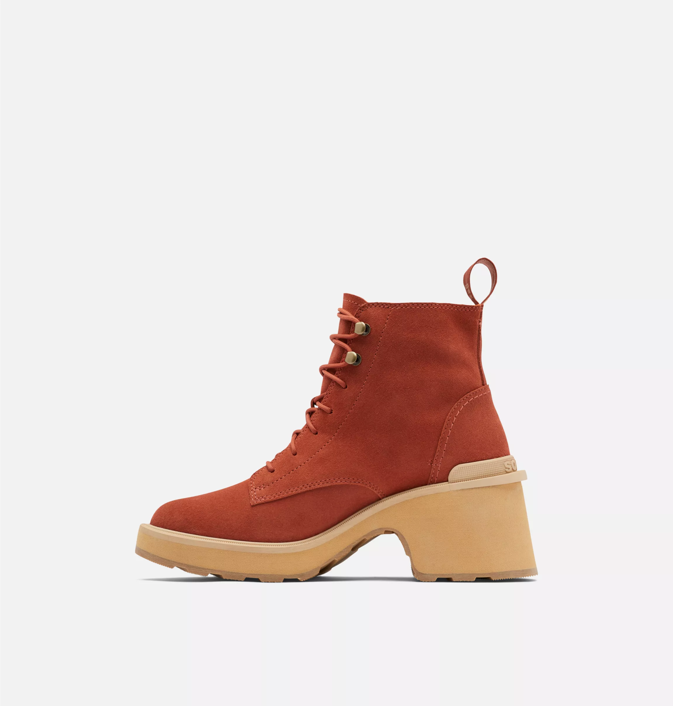 Sorel Women's Hi-Line Heel Lace Boot Warp Red Tawny Buff - Image 3
