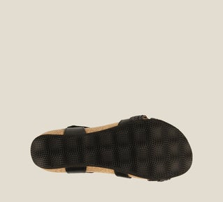Taos Trulie Wedge Sandal Black - Image 5