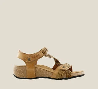 Taos Trulie Wedge Sandal Camel - Image 3